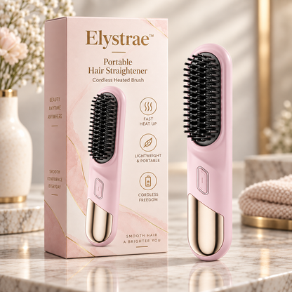 Elystrae™ – Cordless Portable Hair Straightener